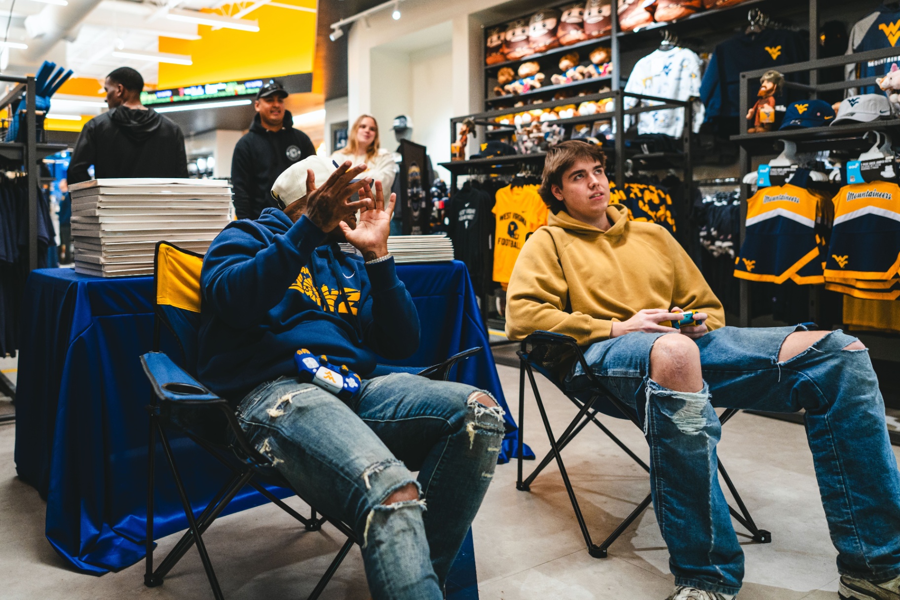 Tavon Austin VarsityGripz WVU launch event